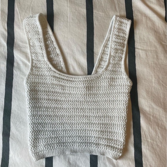 h&m white knit tank - Picture 1 of 2